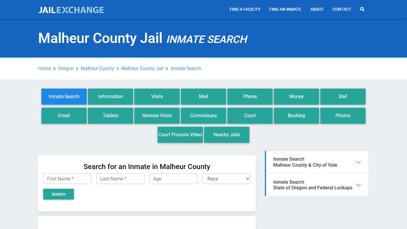 Malheur County Jail, OR Inmate Search: Roster & Mugshots