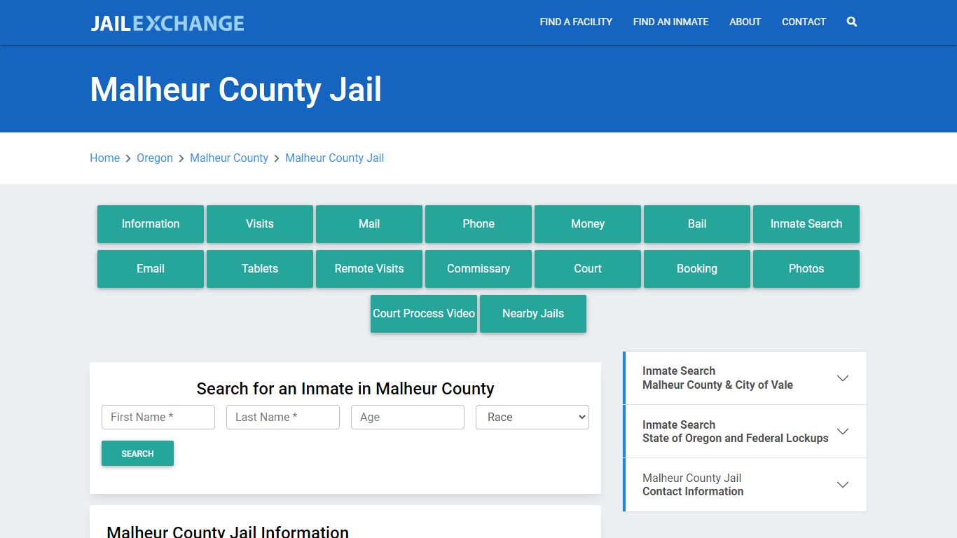 Malheur County Jail Roster Lookup, OR, Inmate Search